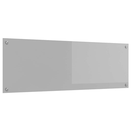 Küchenrückwand Hellgrau 120 x 40 cm Gehärtetes Glas
