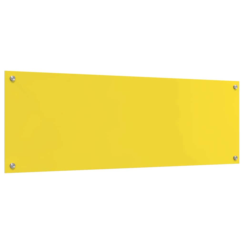 Küchenrückwand Gelb 120 x 40 cm Gehärtetes Glas