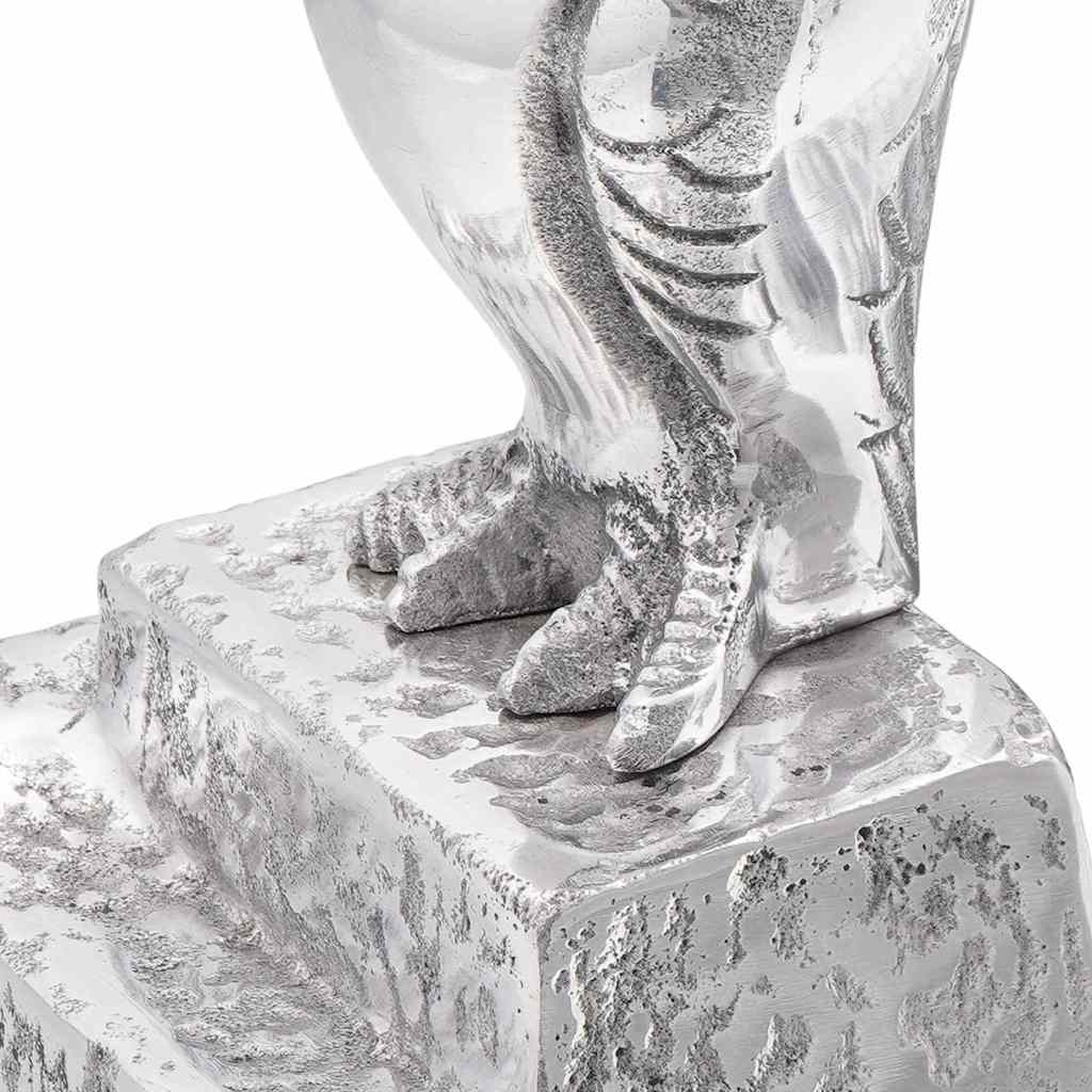Serre-livres 2 pcs Argent 12 x 9 x 19 cm Aluminium