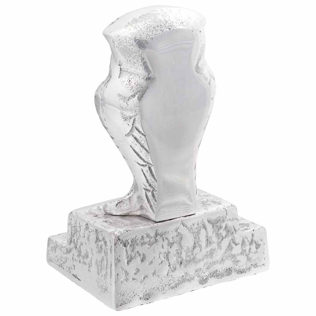 Serre-livres 2 pcs Argent 12 x 9 x 19 cm Aluminium
