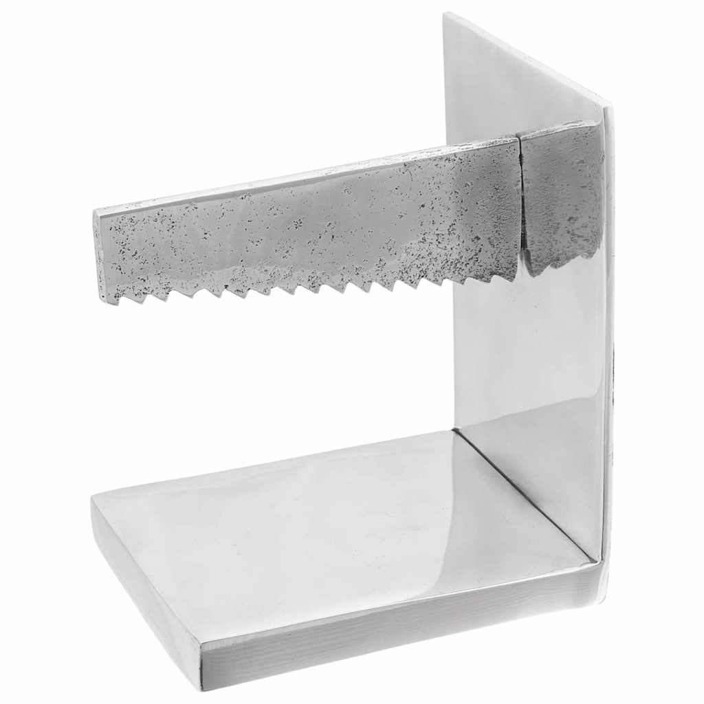 Buchstützen 2 pcs Silber 11 x 14 x 17,5 cm Aluminium