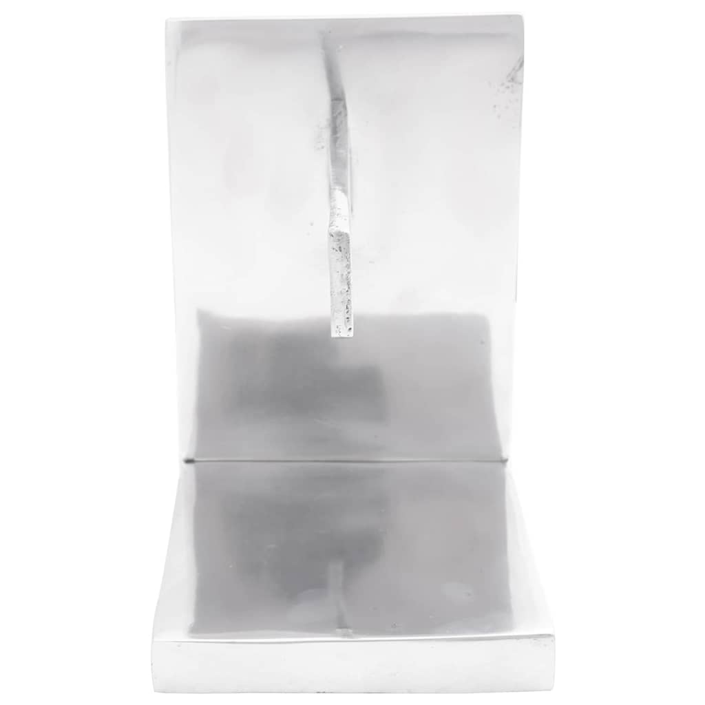 Buchstützen 2 pcs Silber 11 x 14 x 17,5 cm Aluminium
