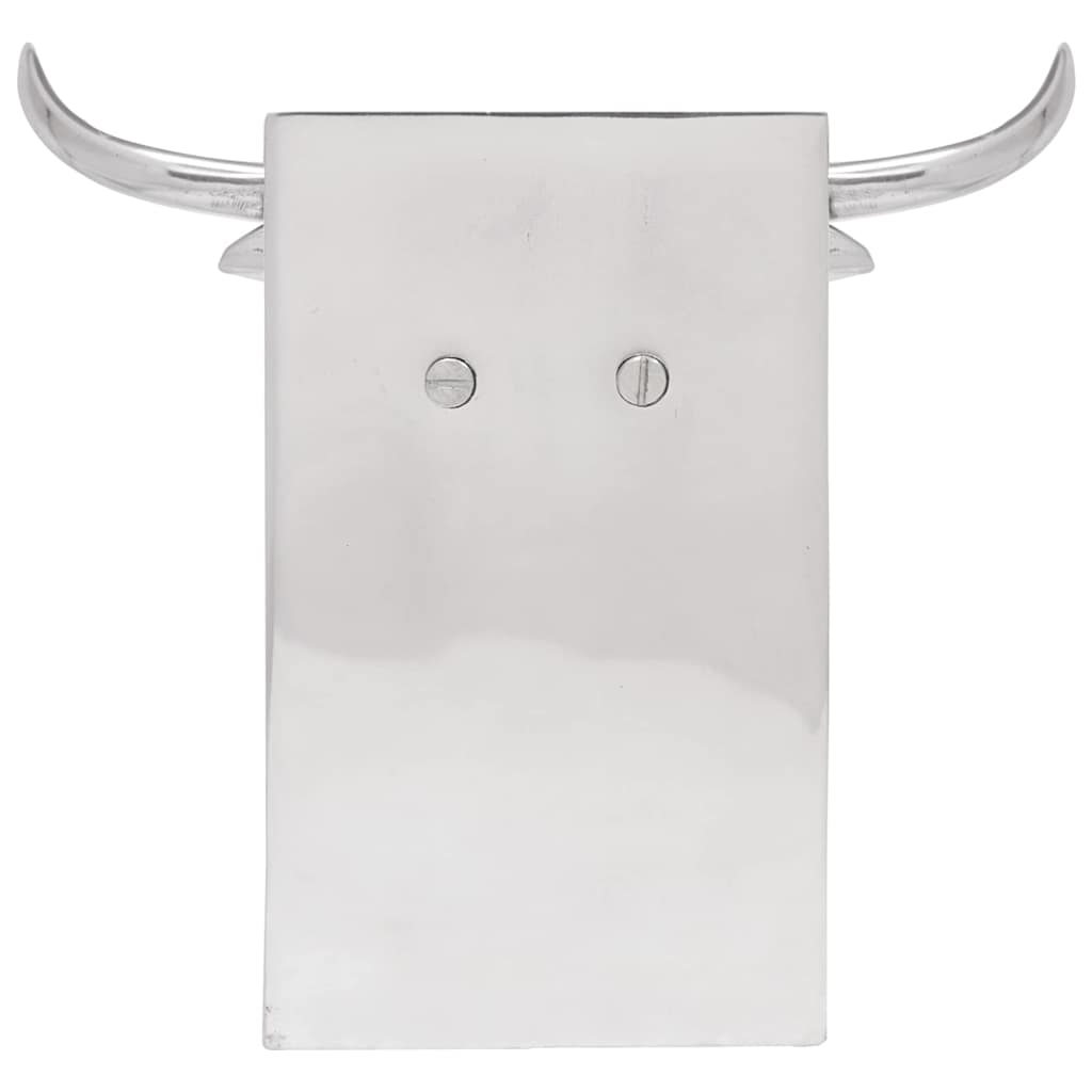 Serre-livres 2 pcs Argent 21,5 x 15,5 x 20 cm Aluminium