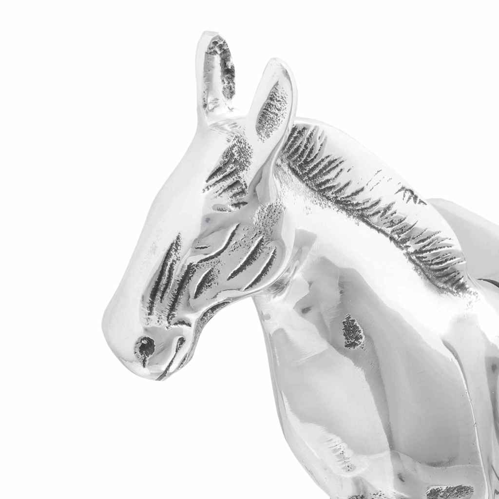 Buchstützen 2 pcs Silber 11 x 14 x 25 cm Aluminium