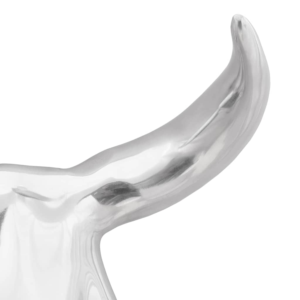 Crâne de taureau Argent 34 x 13 x 53 cm Aluminium