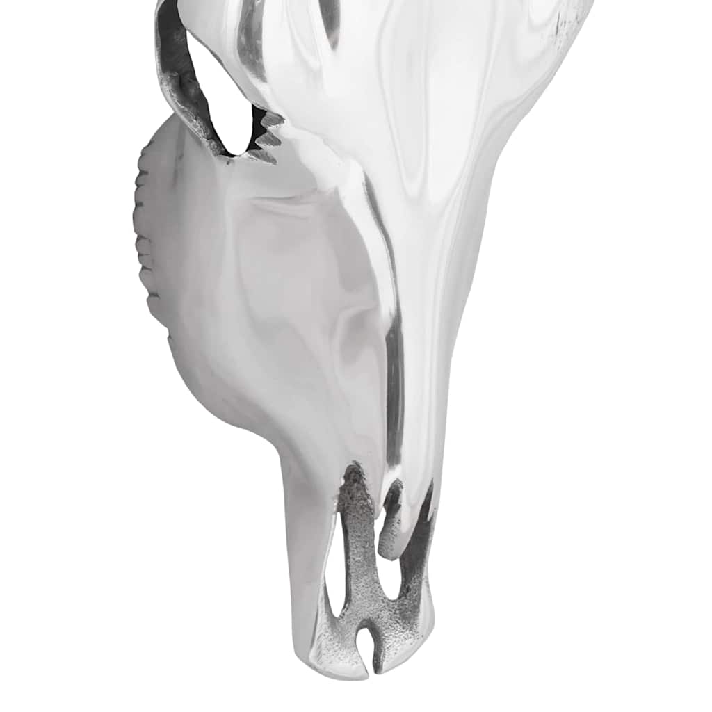 Crâne de taureau Argent 34 x 13 x 53 cm Aluminium