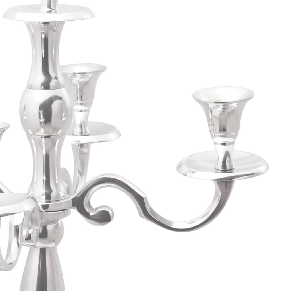 Candle holder silver 32 x 32 x 79.5 cm aluminum
