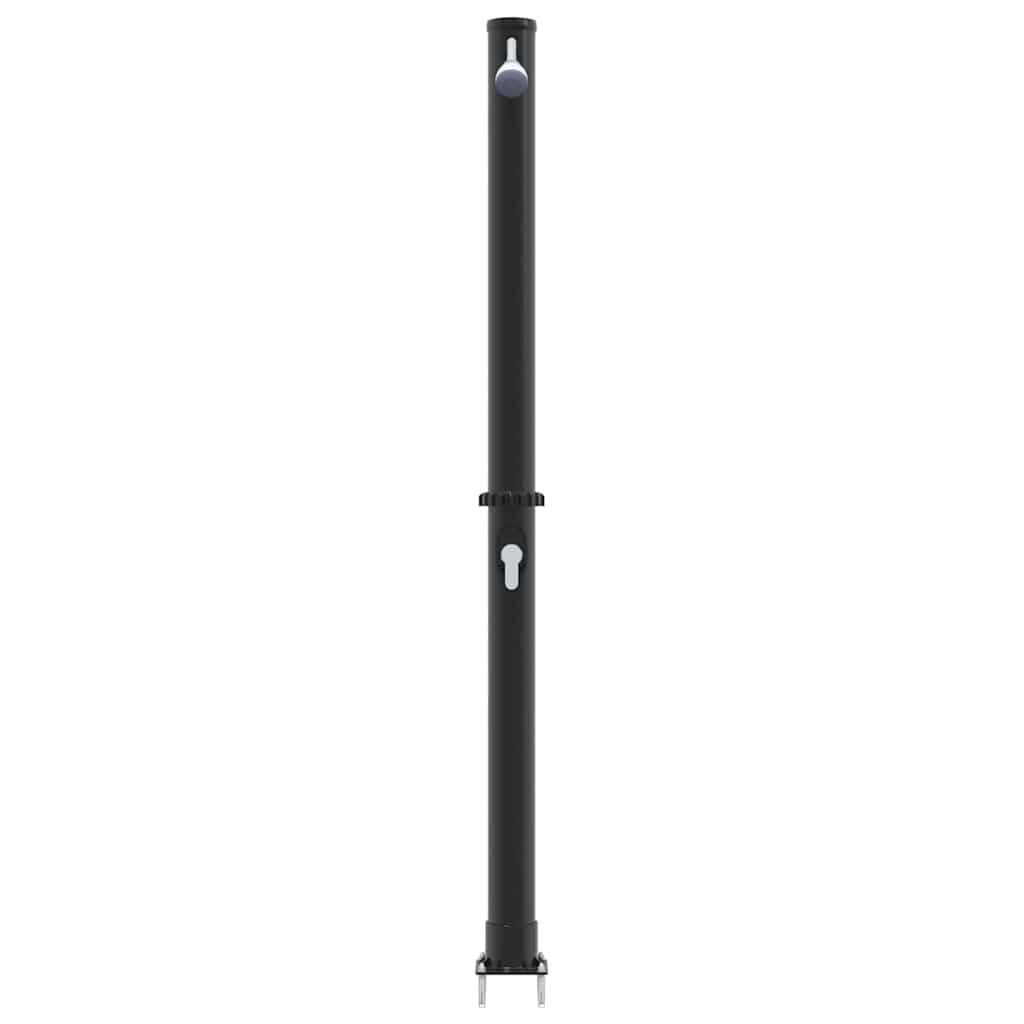 Außen Solardusche Schwarz 217 cm PVC und Aluminium