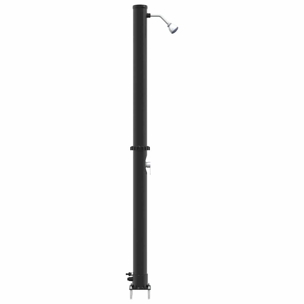 Außen Solardusche Schwarz 217 cm PVC und Aluminium