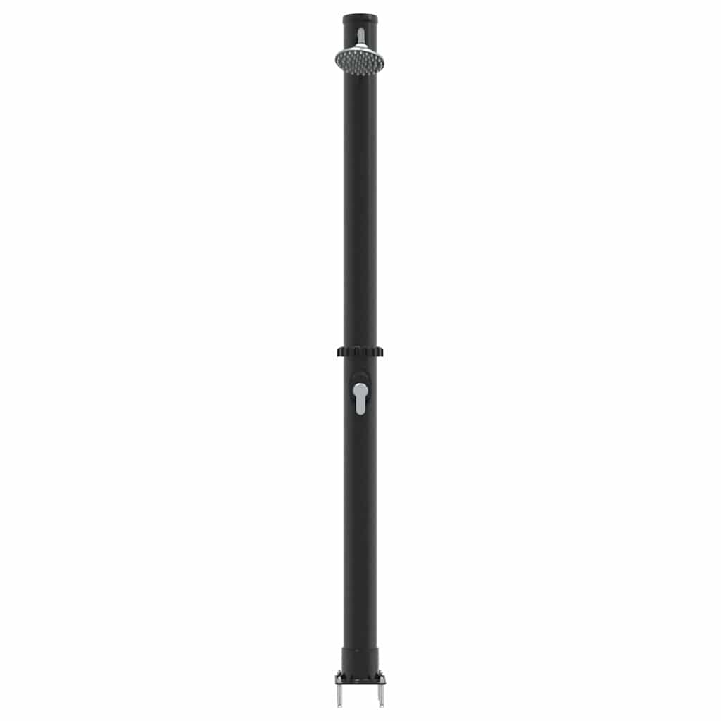 Außen Solardusche Schwarz 217 cm PVC und Aluminium