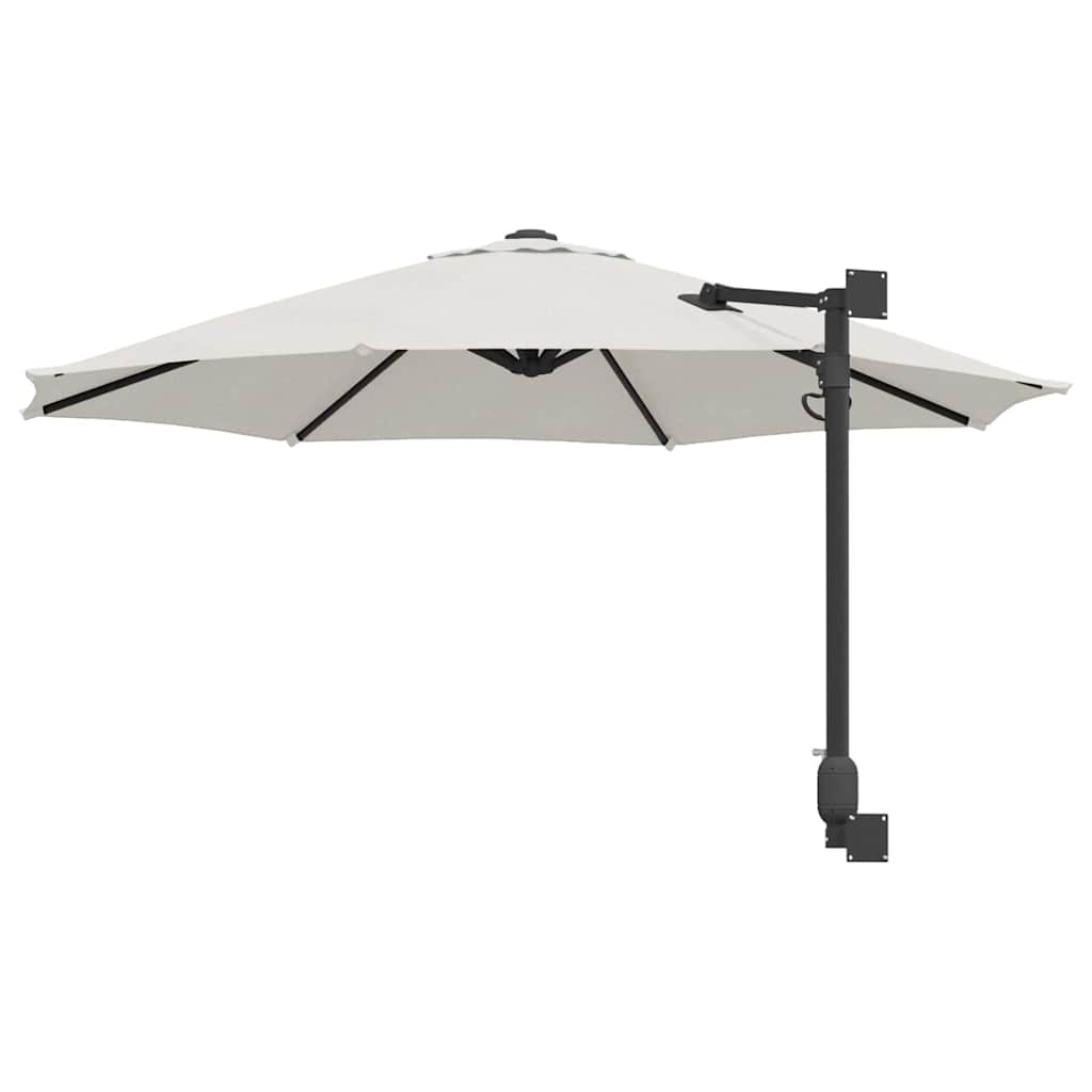 Garten-Sonnenschirm Sand 248 x 248 x 148 cm Polyester und Stahl