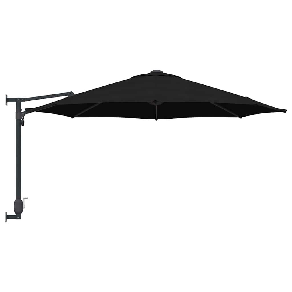 Garten-Sonnenschirm Schwarz 248 x 248 x 148 cm