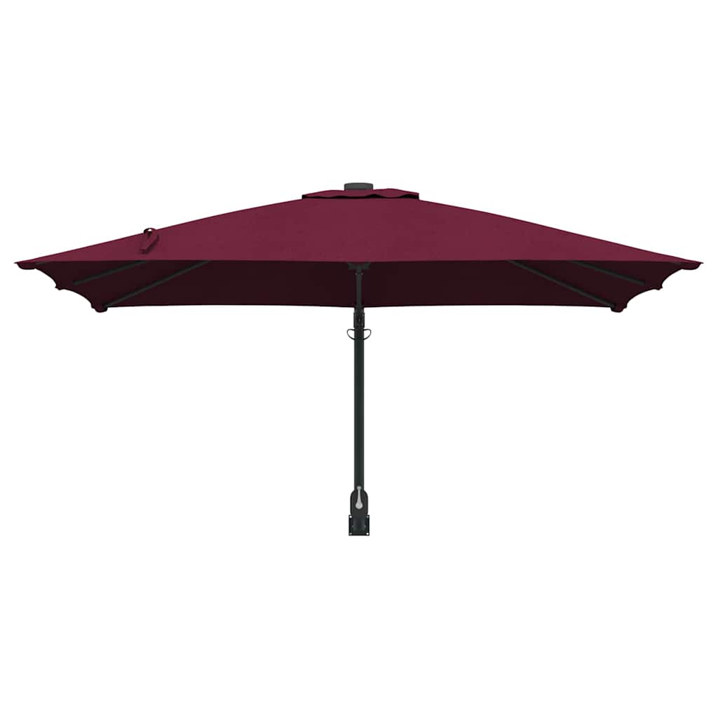 Garten-Sonnenschirm Bordeauxrot 248,5 x 247,5 x 160 cm