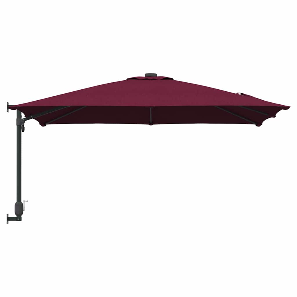Garten-Sonnenschirm Bordeauxrot 248,5 x 247,5 x 160 cm