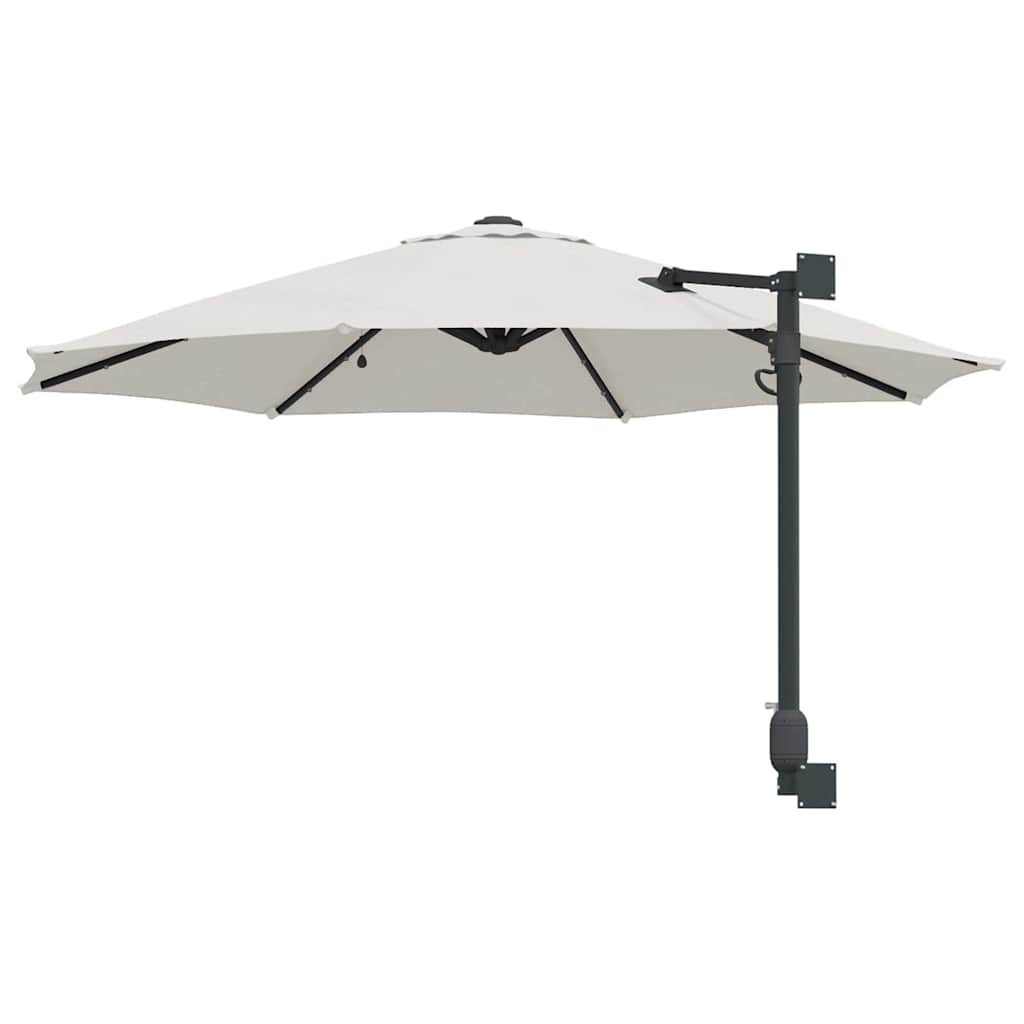 Garten-Sonnenschirm Sand 248 x 248 x 148 cm Polyester und Stahl
