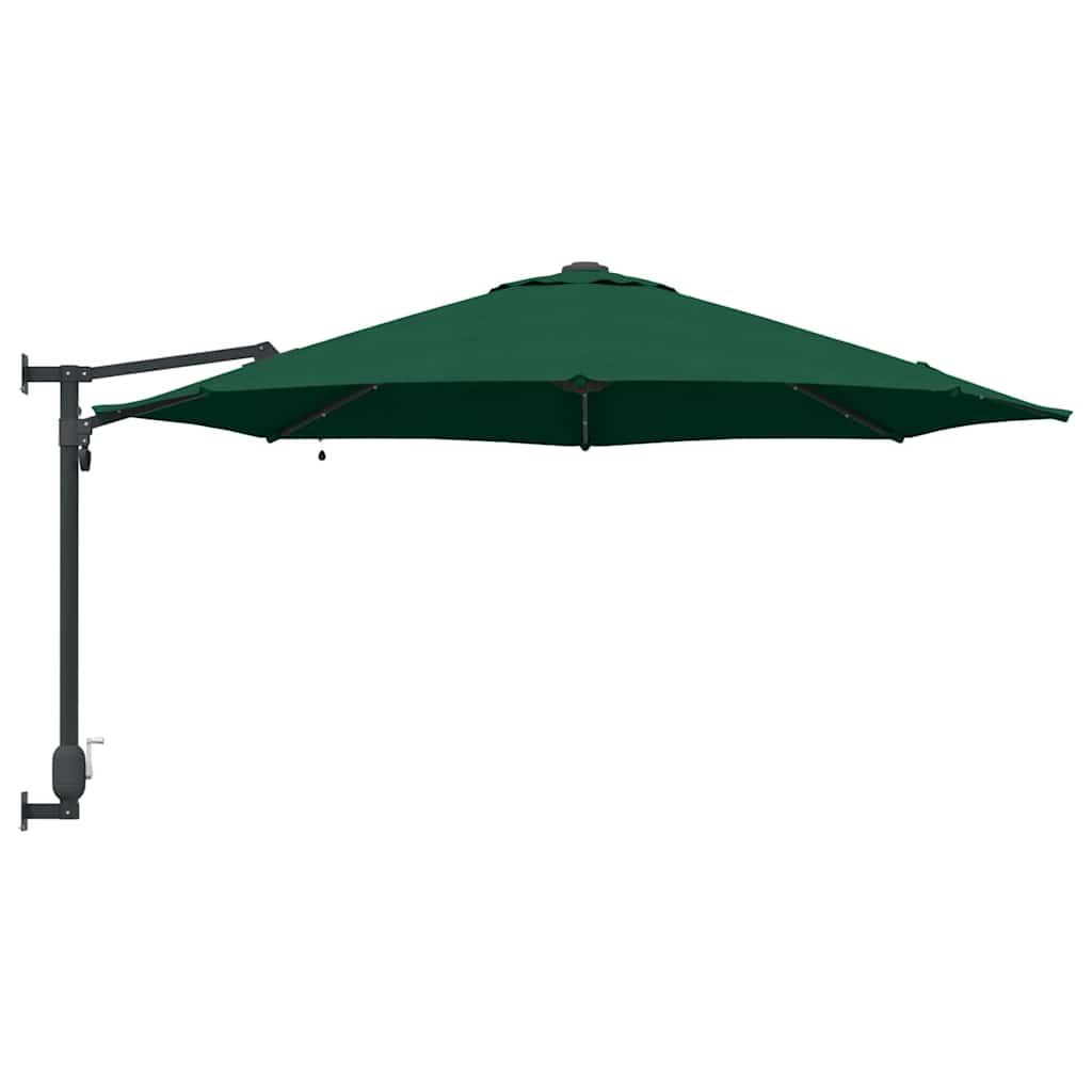 Garten-Sonnenschirm Grün 248 x 248 x 148 cm Polyester und Stahl