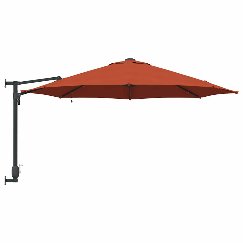 Garten-Sonnenschirm Terrakotta 248 x 248 x 148 cm