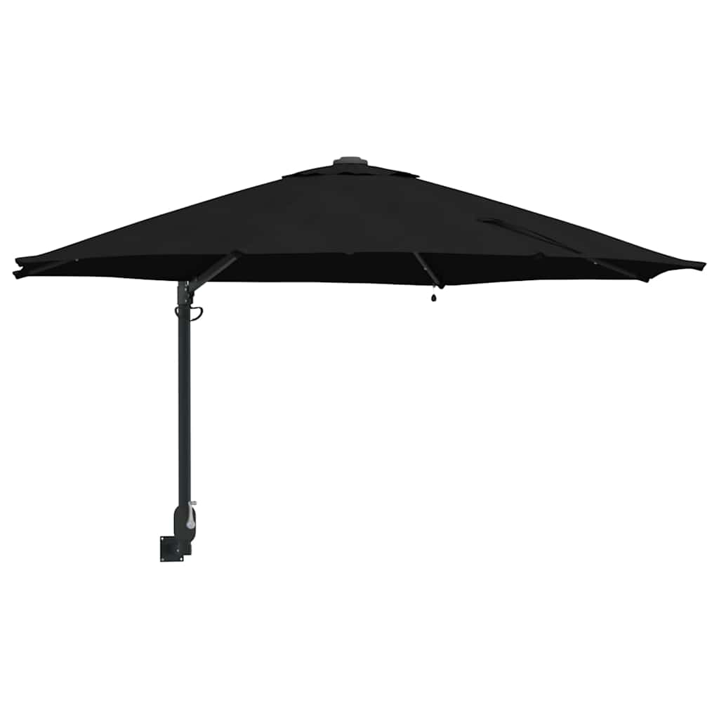 Garten-Sonnenschirm Schwarz 248 x 248 x 148 cm