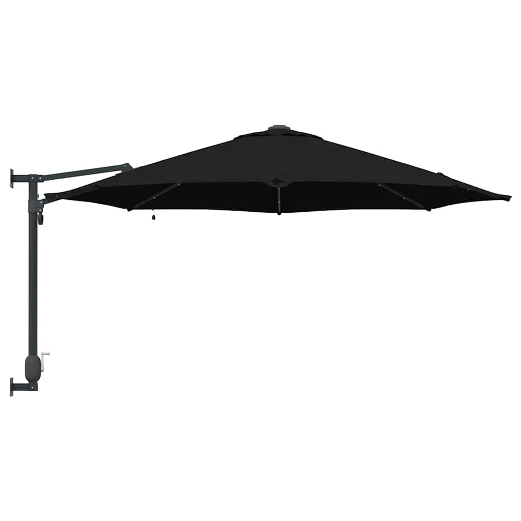 Garten-Sonnenschirm Schwarz 248 x 248 x 148 cm