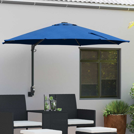 Garten-Sonnenschirm Azurblau 248 x 248 x 148 cm