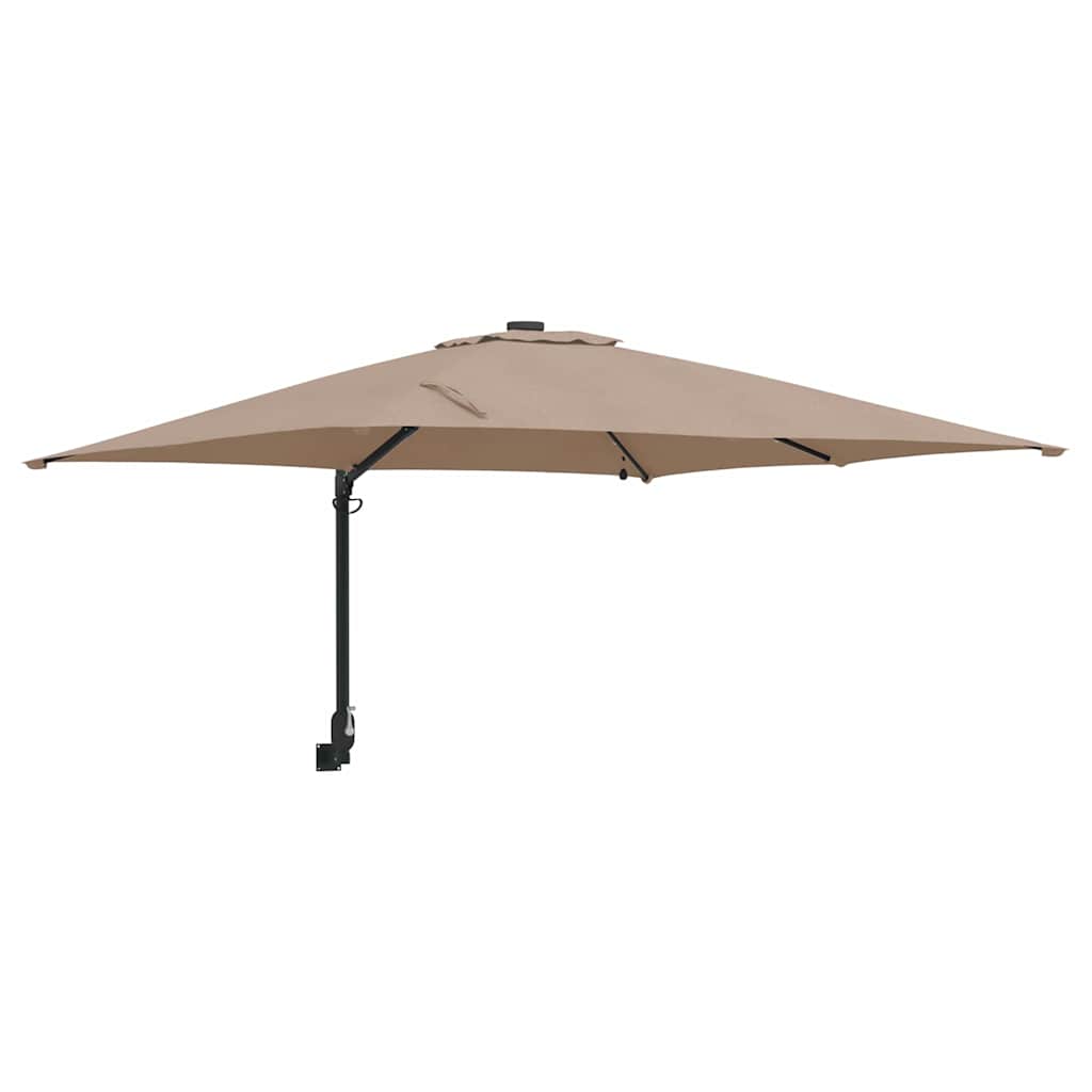 Garten-Sonnenschirm Taupe 248,5 x 247,5 x 160 cm