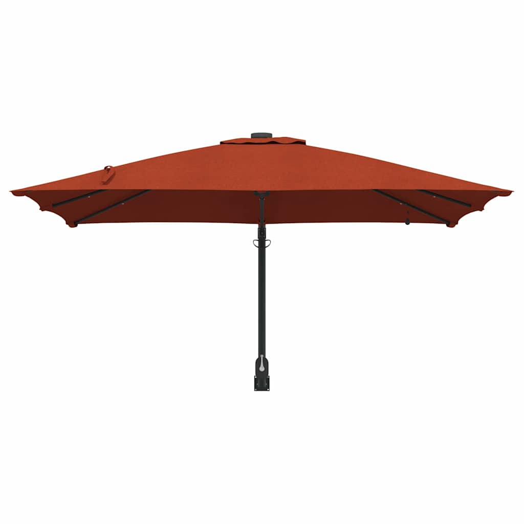 Garten-Sonnenschirm Terrakotta 248,5 x 247,5 x 160 cm