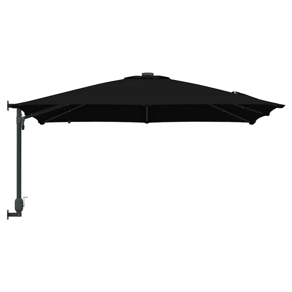 Garten-Sonnenschirm Schwarz 248,5 x 247,5 x 160 cm