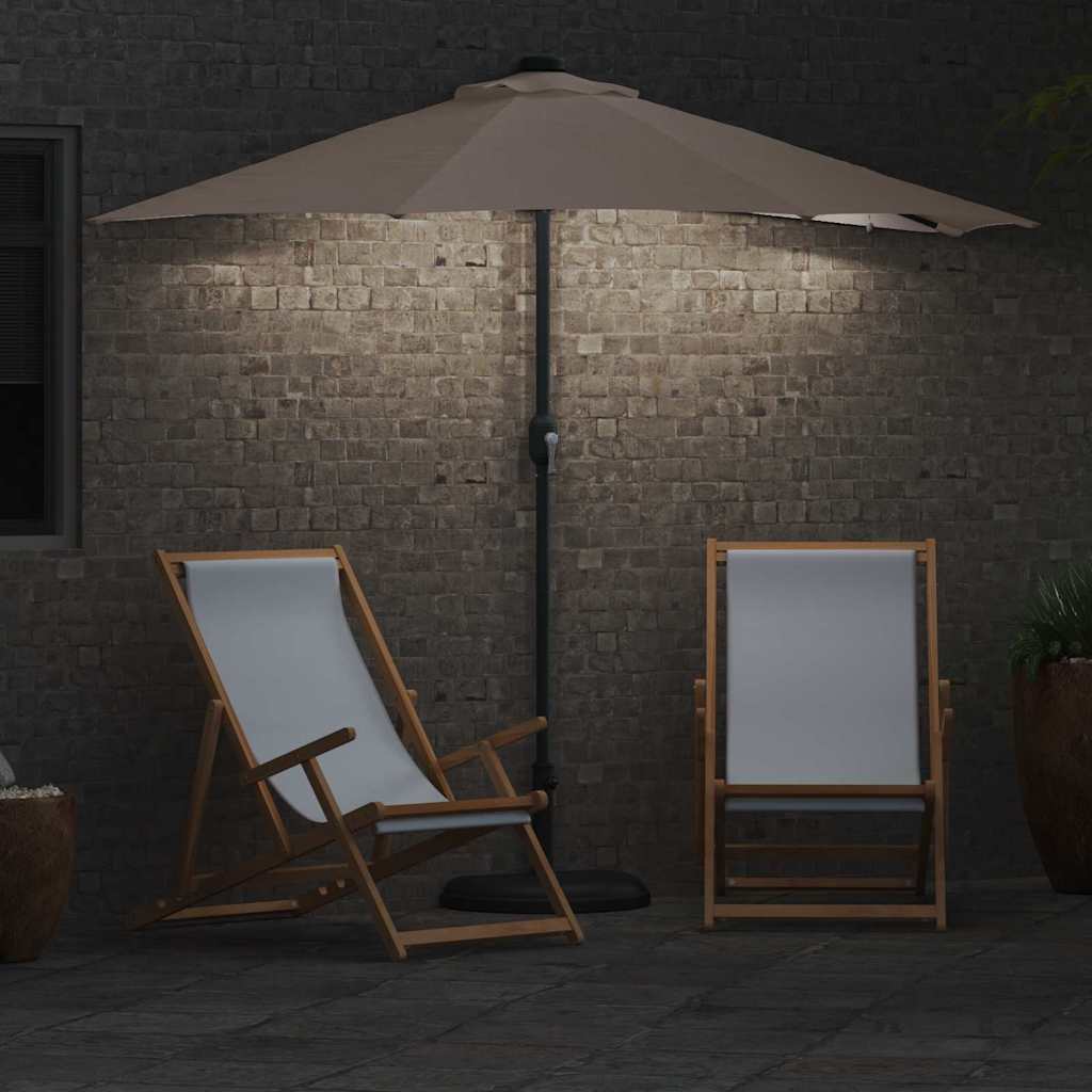 Garten-Sonnenschirm Taupe 294 x 150 x 223 cm