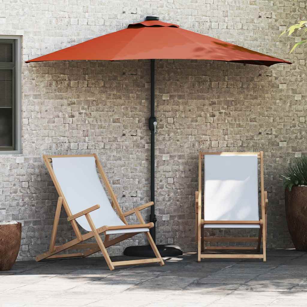 Garten-Sonnenschirm Terrakotta 294 x 150 x 223 cm