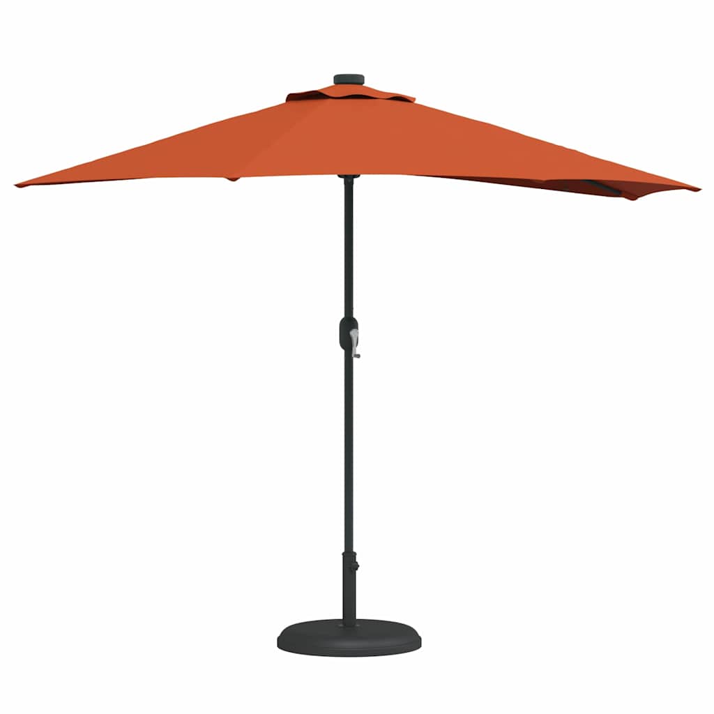 Garten-Sonnenschirm Terrakotta 294 x 150 x 224 cm