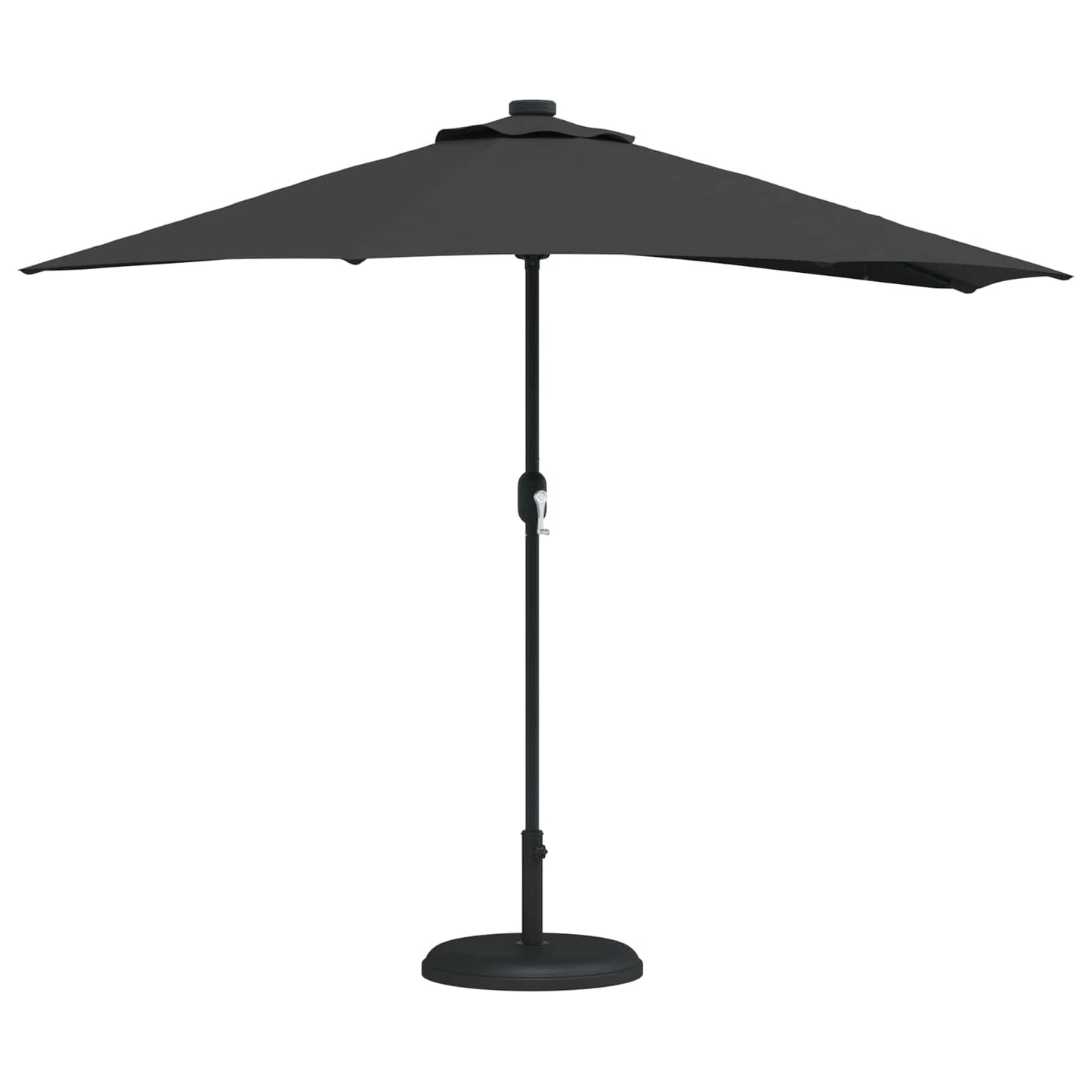 Garten-Sonnenschirm Schwarz 294 x 150 x 224 cm