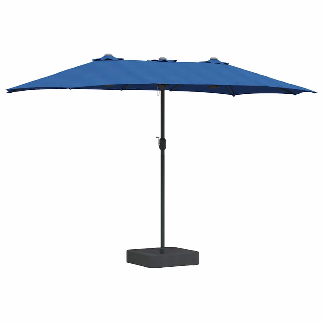 Garten-Sonnenschirm Azurblau 385 x 209 x 244 cm