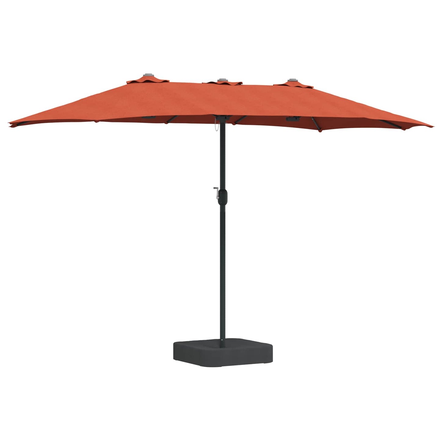 Garten-Sonnenschirm Terrakotta 385 x 209 x 244 cm Polyester