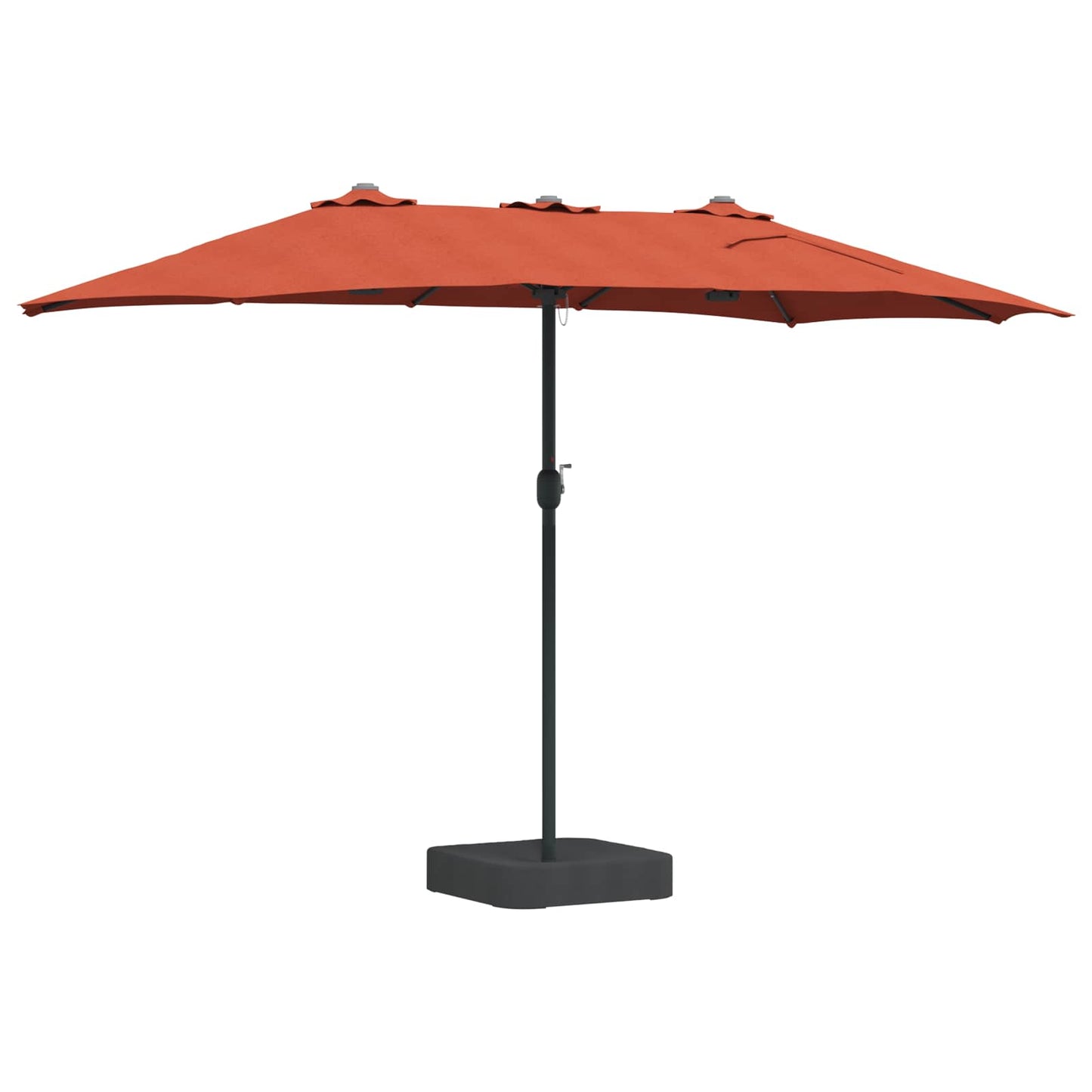 Garten-Sonnenschirm Terrakotta 385 x 209 x 244 cm Polyester