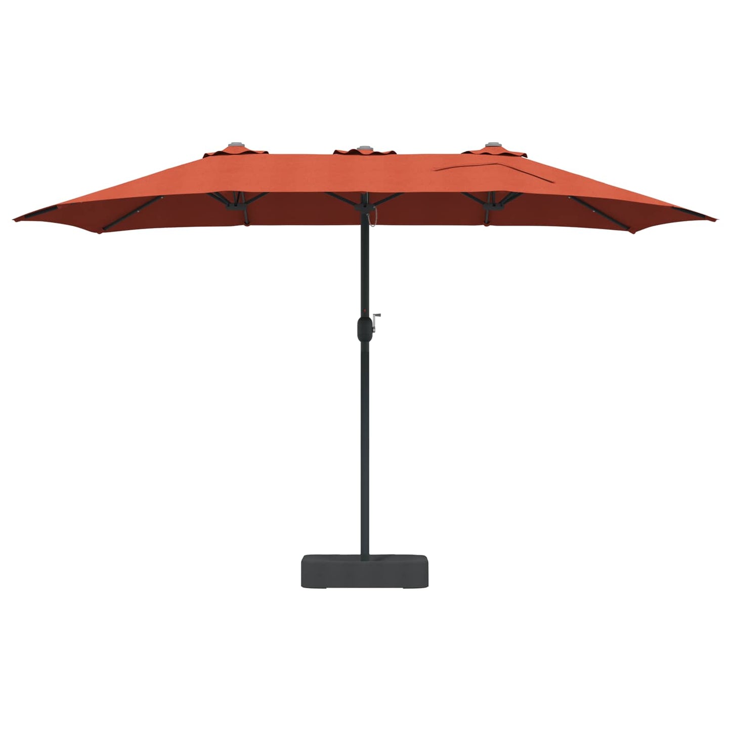 Garten-Sonnenschirm Terrakotta 385 x 209 x 244 cm Polyester