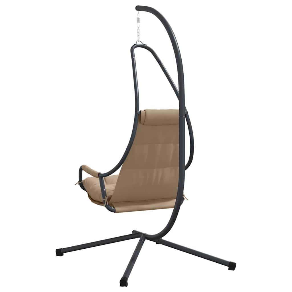 Hängendes Ei-Stuhl Taupe 94 x 107 x 196,5 cm Stahl