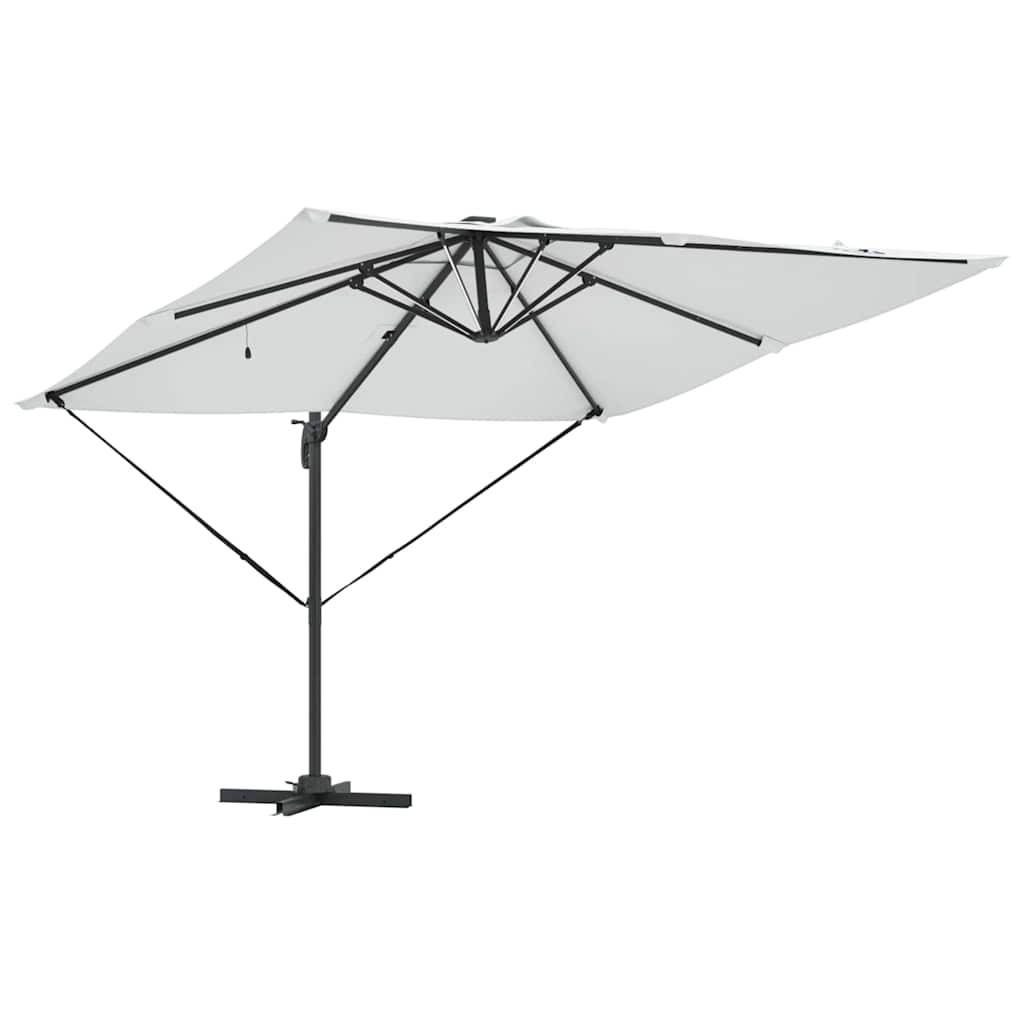 Sonnenschirm Sand 286 x 284 x 270 cm Aluminium und Polyester