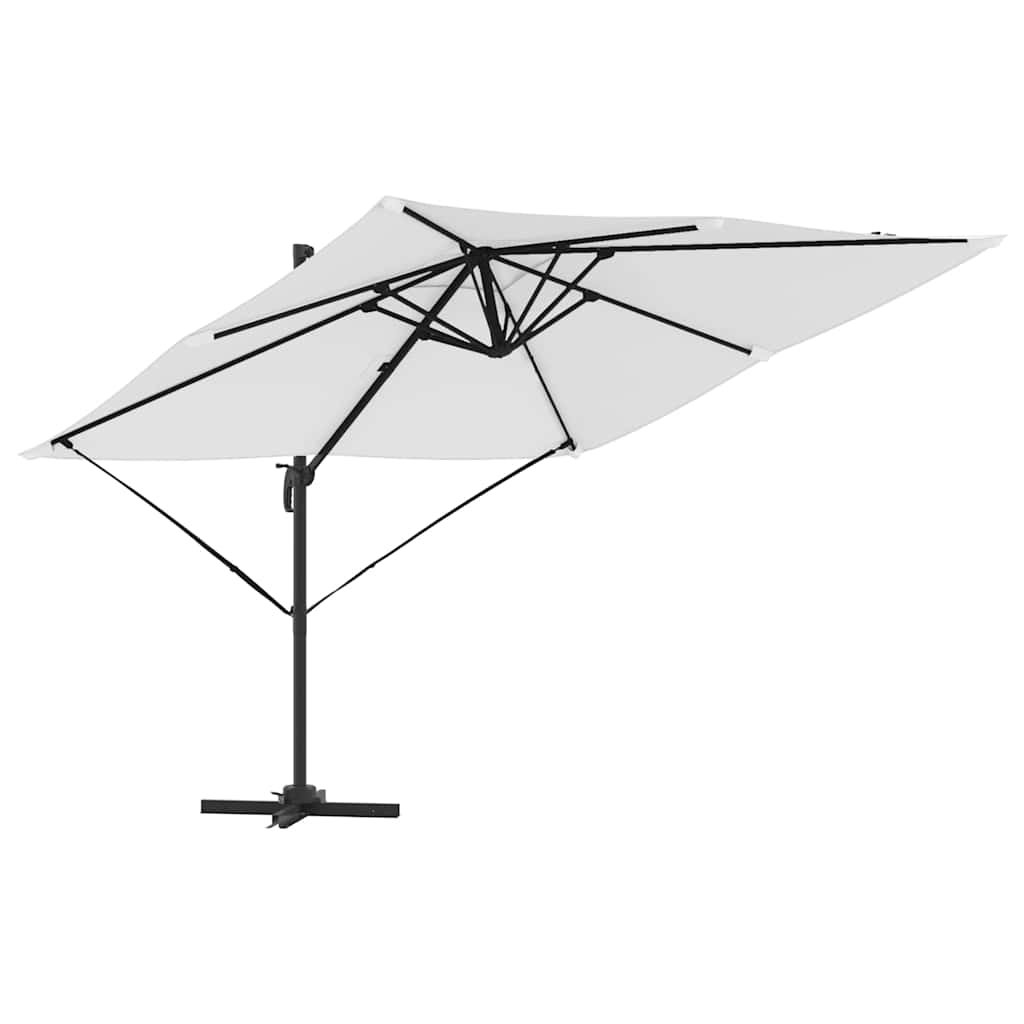 Roma Parasol Beige 286 x 284 x 265 cm Aluminium und Polyester