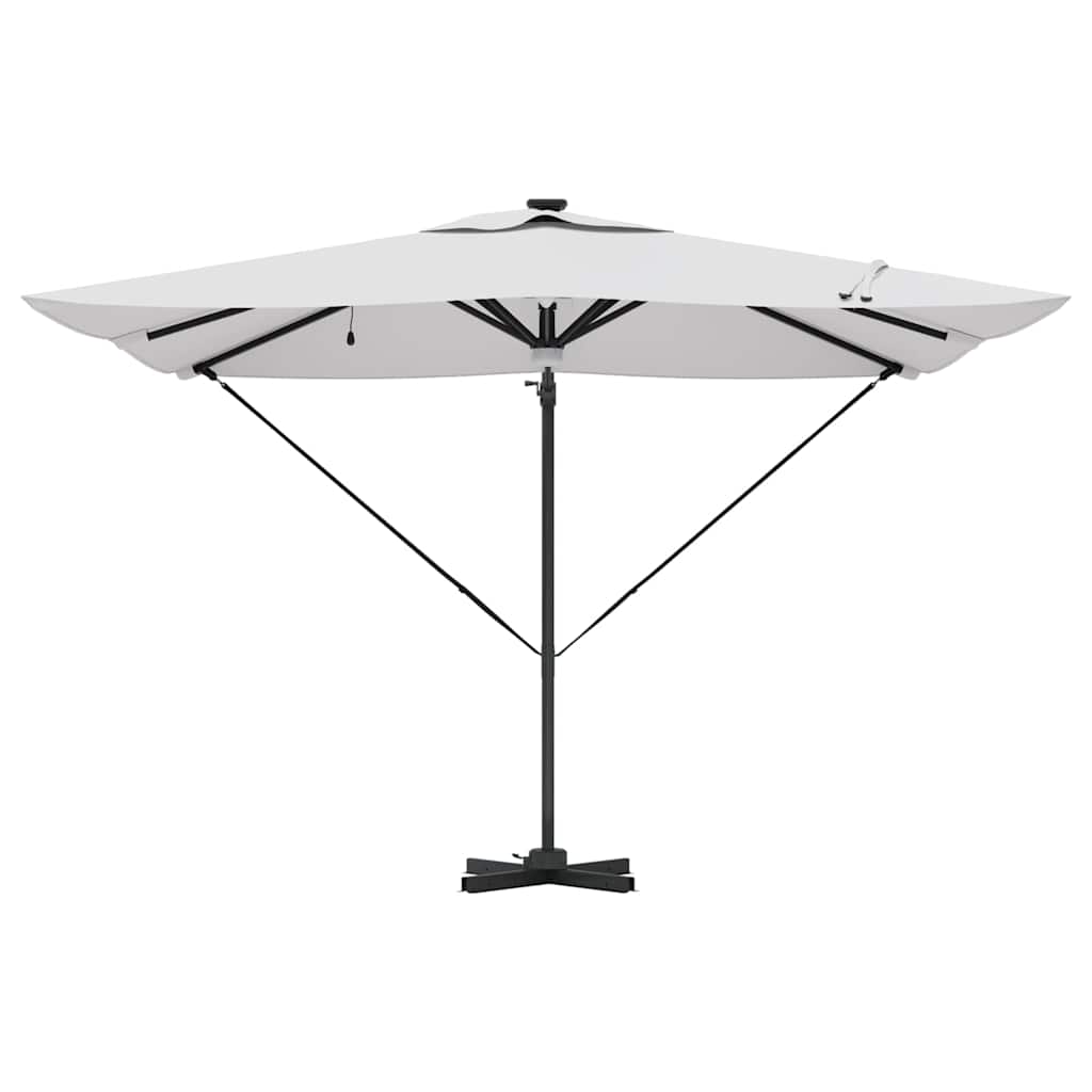 Roma Parasol Beige 286 x 284 x 270 cm Aluminium und Polyester