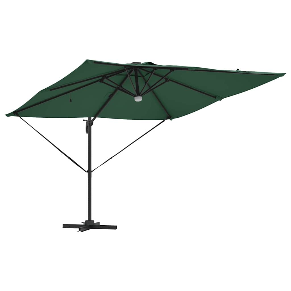 Roma Parasol Grün 286 x 284 x 270 cm Aluminium und Polyester