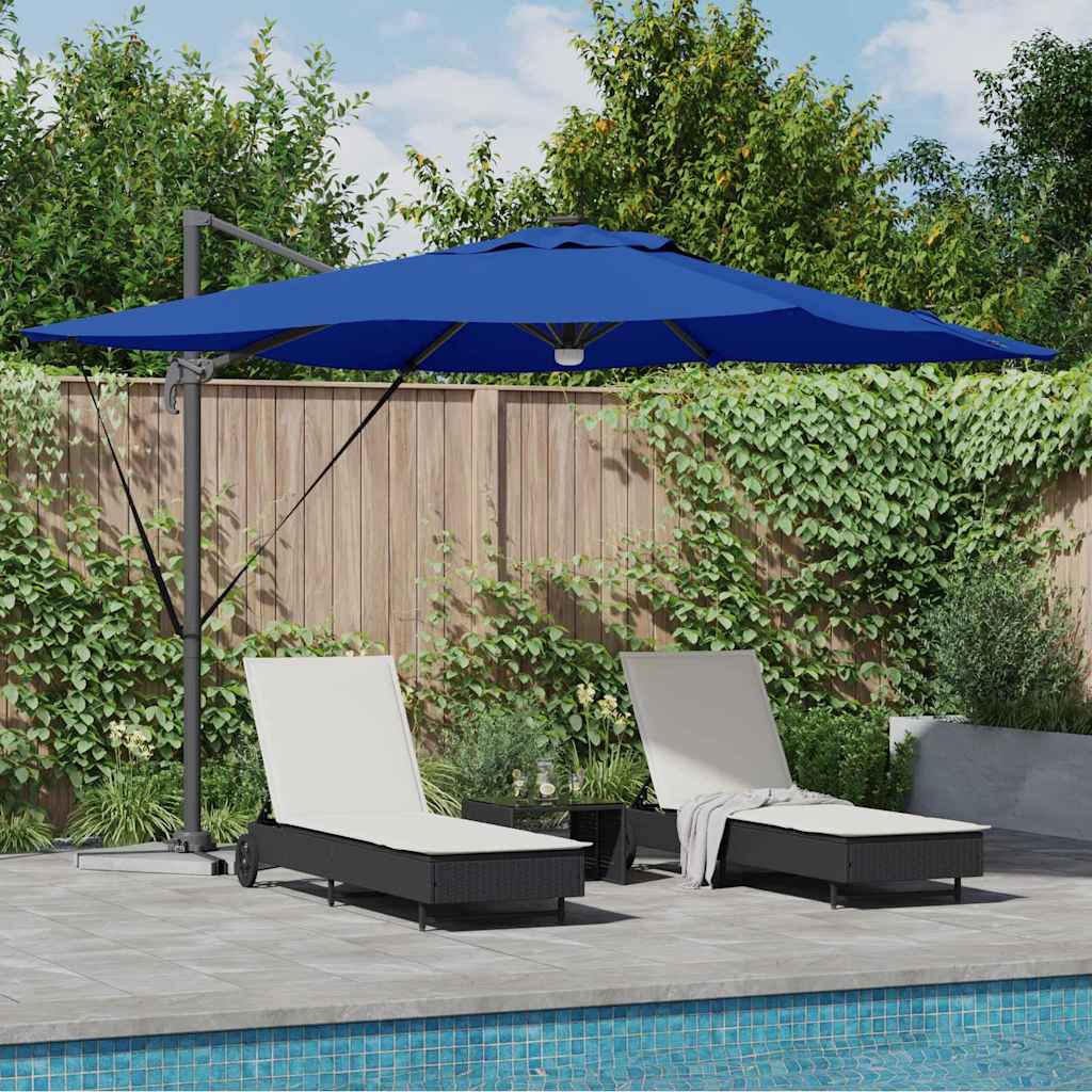 Roma Parasol Blau 286 x 284 x 270 cm Aluminium und Polyester