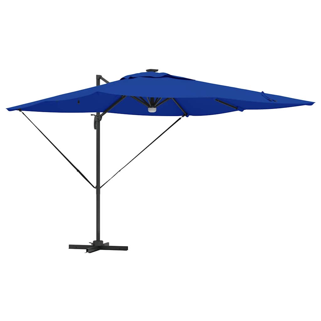 Roma Parasol Blau 286 x 284 x 270 cm Aluminium und Polyester