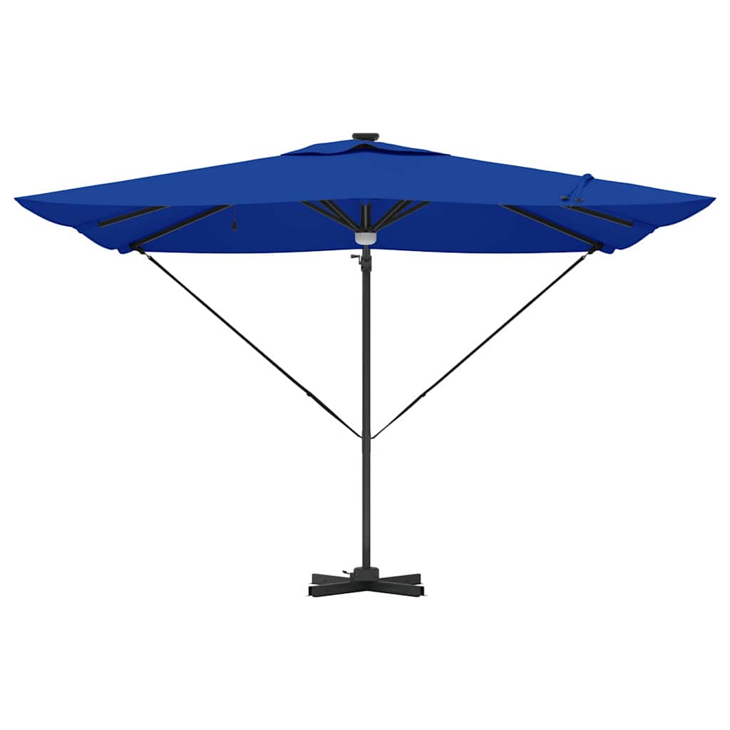 Roma Parasol Blau 286 x 284 x 270 cm Aluminium und Polyester