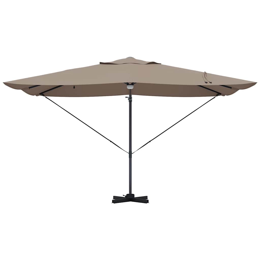 Sonnenschirm Taupe 351 x 250 x 253 cm Polyester und Aluminium
