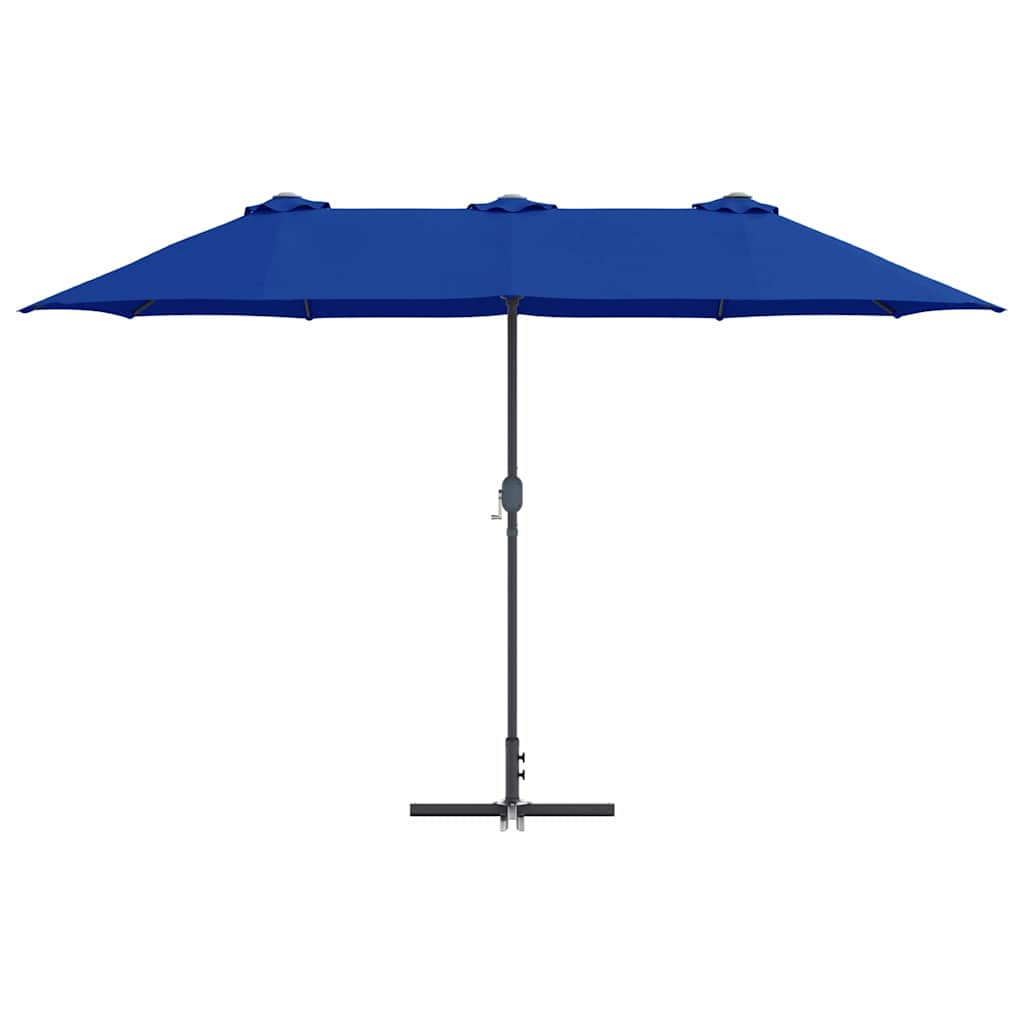 Garten-Sonnenschirm Azurblau 370 x 197 x 239 cm