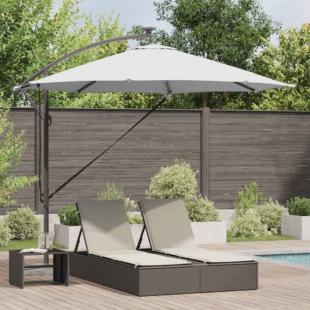 Sonnenschirm Sand 294 x 294 x 248 cm Polyester und Aluminium