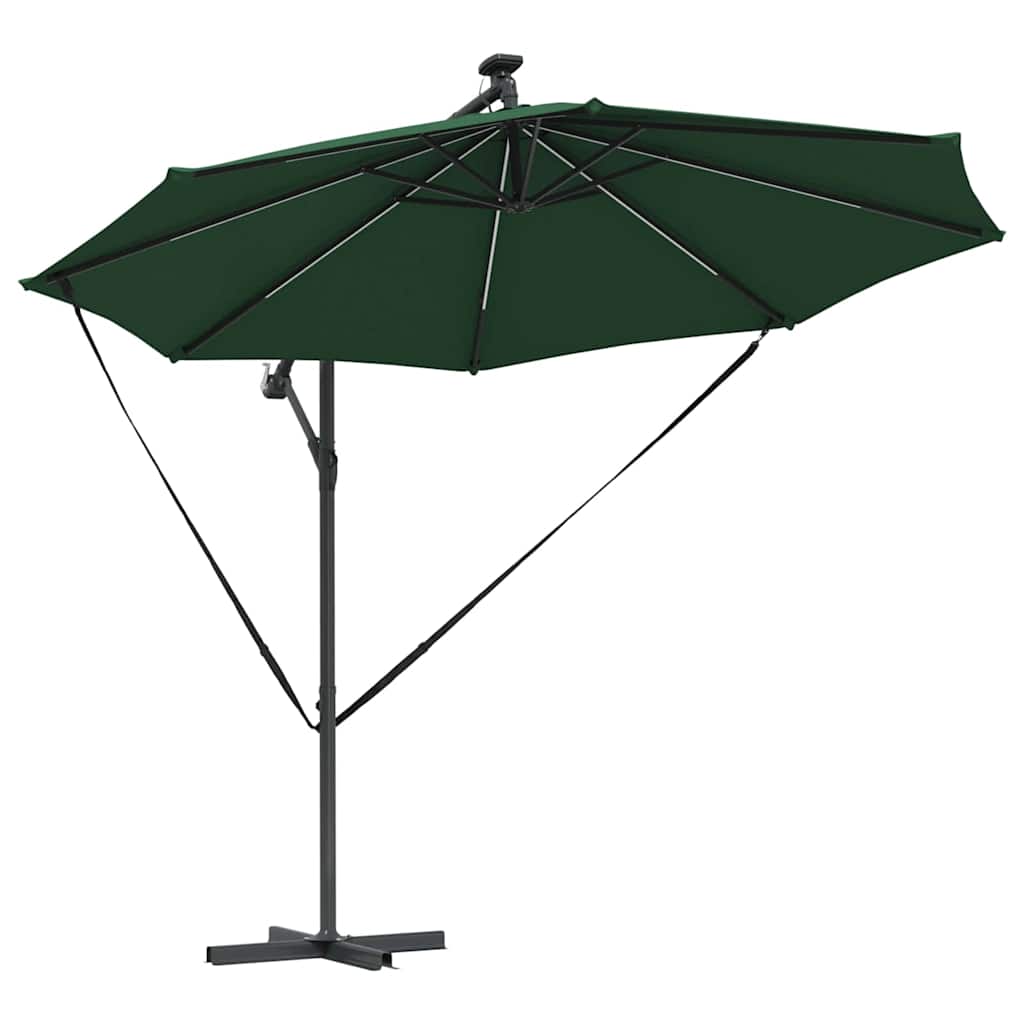 Sonnenschirm Grün 294 x 294 x 248 cm Polyester und Aluminium