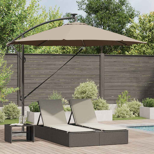 Sonnenschirm Taupe 294 x 294 x 248 cm Polyester und Aluminium
