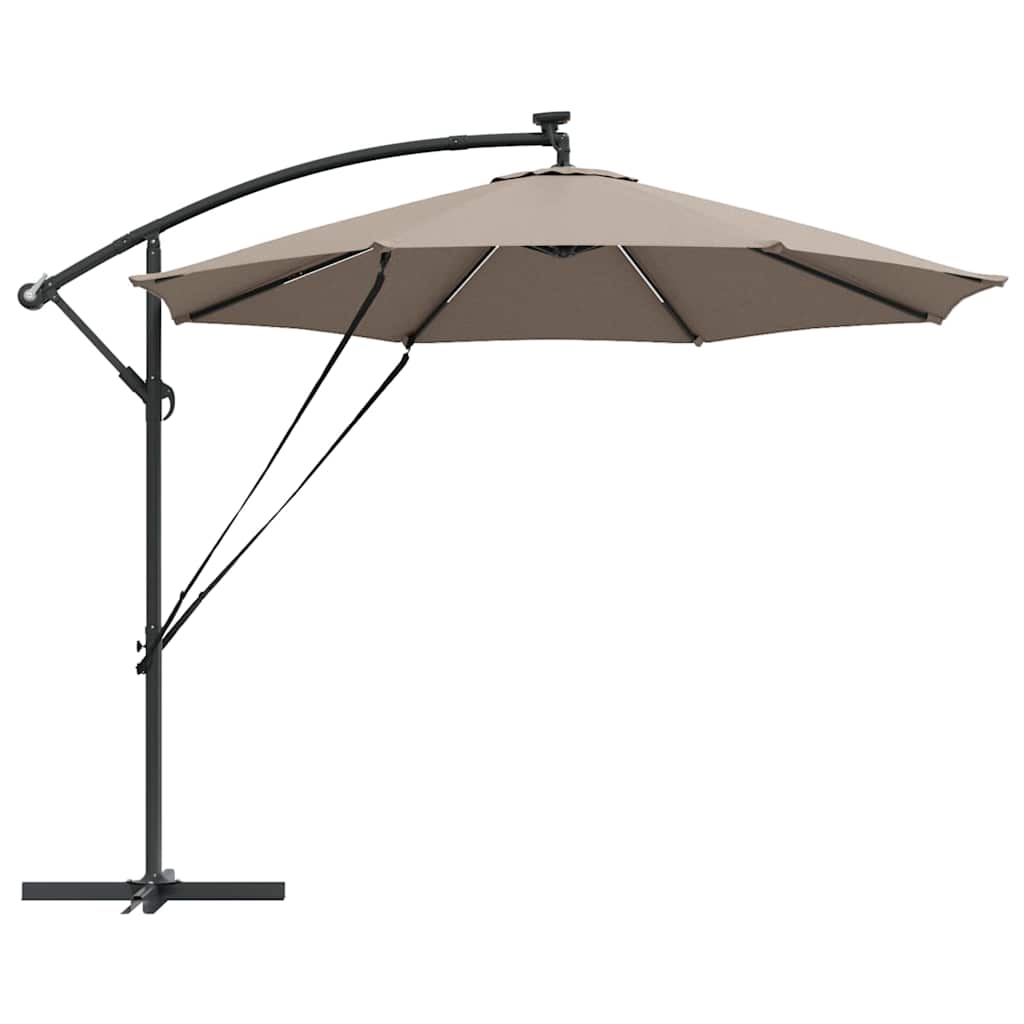 Sonnenschirm Taupe 294 x 294 x 248 cm Polyester und Aluminium