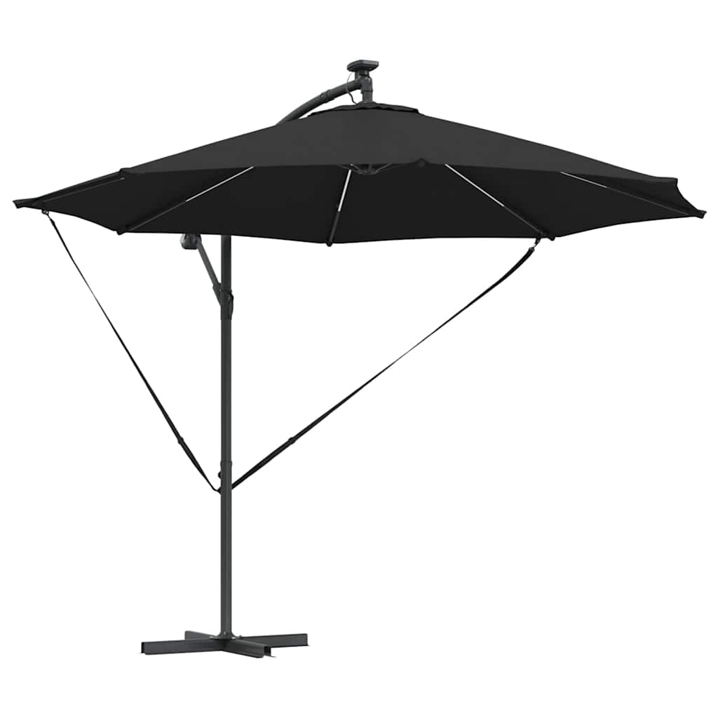 Sonnenschirm Schwarz 294 x 294 x 248 cm Polyester und Aluminium